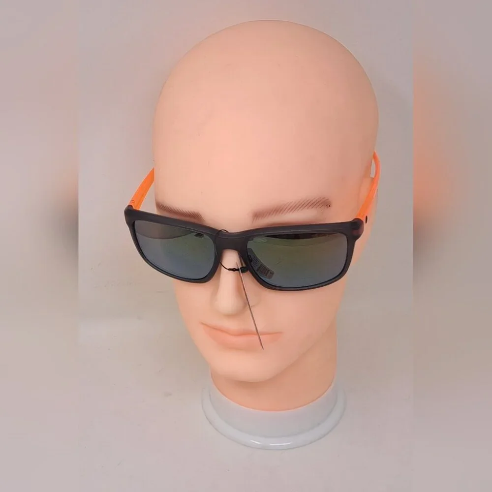 NWT Sundog Men's Sunglasses Golf Sport Orange Black 485132 Plasma 100% UVA